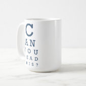 Können Sie das lesen? Kaffeetasse (Vorderseite Links)