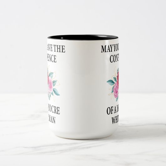 Können Sie das Vertrauen eines mittelgroßen Weißen Zweifarbige Tasse (Mittel)