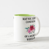 Können Sie das Vertrauen eines mittelgroßen Weißen Zweifarbige Tasse (VorderseiteRechts)