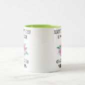 Können Sie das Vertrauen eines mittelgroßen Weißen Zweifarbige Tasse (Mittel)