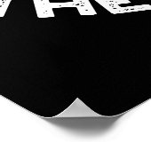 Können Sie den glänzenden, blass blauen Pun Dark B Poster (Ecke)