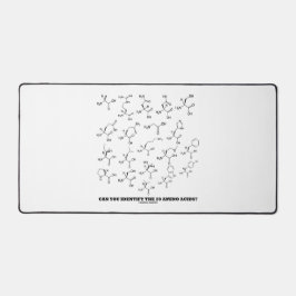 Können Sie die 20 Aminosäuren identifizieren? Chem Schreibtischunterlage