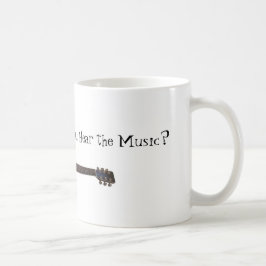 Können Sie die Musik hören? Kaffeetasse
