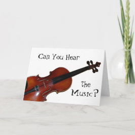 Können Sie die Musik hören? - Violine Karte