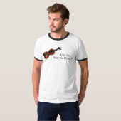 Können Sie die Musik hören? - Violine T-Shirt (Vorne ganz)