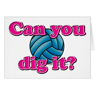 Können Sie es graben? Volleyball!