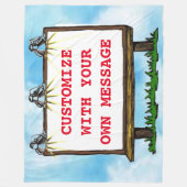 KÖNNEN SIE IHRE EIGENE BILLBOARTE ZURÜCKSTELLEN FLEECEDECKE (Vorderseite)