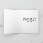 KÖNNEN SIE IHRE NEUE ZUHAUSE MIT EINER LIEBE-KARTE KARTE (Innenseite)