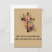 Können Sie mit unserer Lord Ostercard gesegnet wer Dankeskarte (Vorne/Hinten)