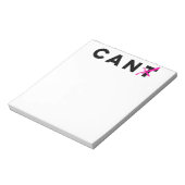 Können Sie nicht in Dosen-Notizblock Notizblock (Rotiert)