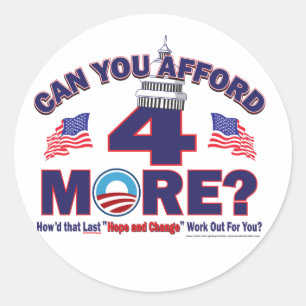 Können Sie sich vier weitere leisten? Runder Aufkleber