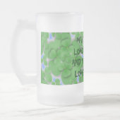 KÖNNEN SIE SO LANGE LEBEN, WIE SIE GEWOLLT HABEN MATTGLAS BIERGLAS (Links)