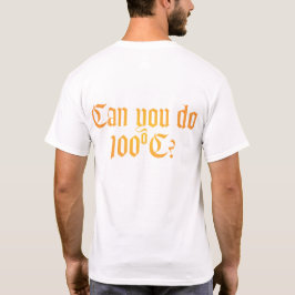 Können Sie T - Shirt 2 zurück tun 100ºC
