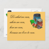 Können Sie, tun, was wir können, wo wir können, wi Postkarte (Vorne/Hinten)