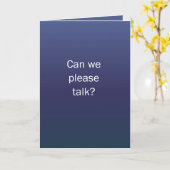 Können wir bitte sprechen? karte (Gelbe Blume)