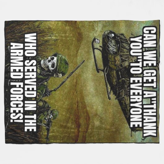 KÖNNEN WIR DIR DANKEN FLEECEDECKE (Vorderseite (Horizontal))