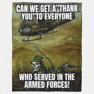 KÖNNEN WIR EIN DANK ERHALTEN FLEECEDECKE