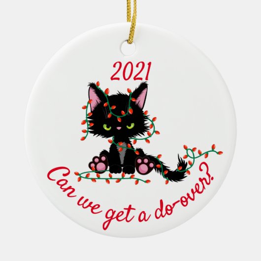 Können wir eine überwundene gry Cat 2020 bekommen? Keramik Ornament (Vorne)