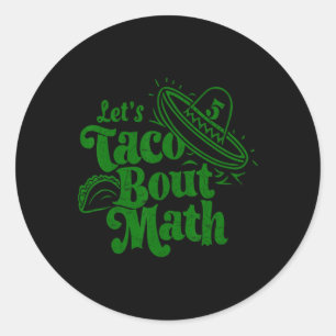 Können wir Mathe Cl Funny aufspucken, lasst uns Ta Runder Aufkleber