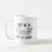 Können wir nicht alle einfach mit Rock Paper Sciss Kaffeetasse (Links)