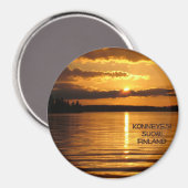 Konnevesi Sunset Magnet (Vorderseite/Rückseite)