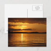 Konnevesi Sunset Postkarte (Vorne/Hinten)