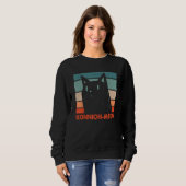 Konnichimeow Schöne Katze Niedlich Kitten Japanisc Sweatshirt (Vorne ganz)