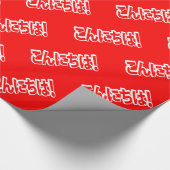 Konnichiwa! Japanisch Hallo! こ ん に ち Nihongo Langu Geschenkpapier (Ecke)