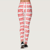 Konnichiwa! Japanisch Hallo! こ ん に ち Nihongo Langu Leggings (Rückseite)