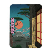 Konnichiwa Japanischer Sunset Magnet (Vertikal)