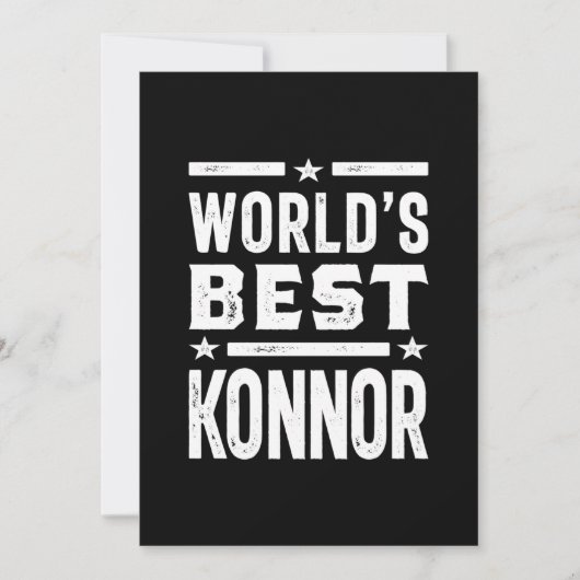 Konnor Personalisiert Name Birthday Einladung (Vorderseite)