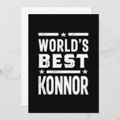 Konnor Personalisiert Name Birthday Einladung (Vorne/Hinten)