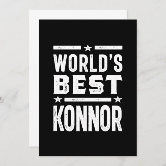 Konnor Personalisiert Name Birthday Einladung (Vorne/Hinten)