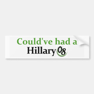Könnte einen Autoaufkleber Hillary 08 gehabt haben