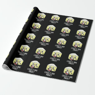 Könnte es Brie Magic Funny Cheese Pun Dark BG Geschenkpapier