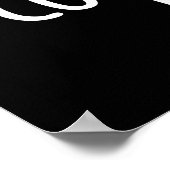 Könnte es Brie Magic Funny Cheese Pun Dark BG Poster (Ecke)