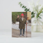 Könnte es Onkel Ho sein? Postkarte (Stehend Vorderseite)