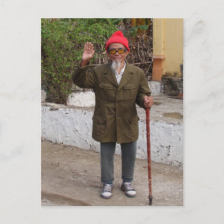 Könnte es Onkel Ho sein? Postkarte