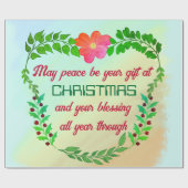 KÖNNTE FRIEDEN SEIN, DASS IHR GESCHENK BEI CHRISTM GESCHENKPAPIER (Flach)