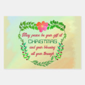 KÖNNTE FRIEDEN SEIN, DASS IHR GESCHENK BEI CHRISTM GESCHENKPAPIER SET (Vorderseite)