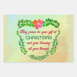 KÖNNTE FRIEDEN SEIN, DASS IHR GESCHENK BEI CHRISTM GESCHENKPAPIER SET