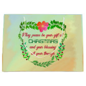 KÖNNTE FRIEDEN SEIN, DASS IHR GESCHENK BEI CHRISTM GROßE GESCHENKTÜTE (Vorderseite)