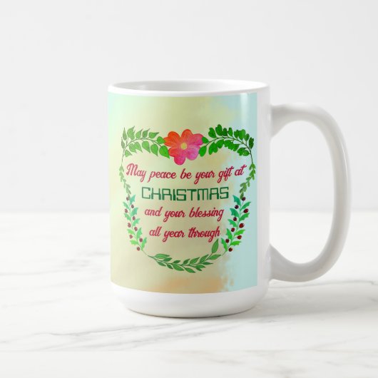 KÖNNTE FRIEDEN SEIN, DASS IHR GESCHENK BEI CHRISTM KAFFEETASSE (Rechts)
