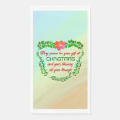 KÖNNTE FRIEDEN SEIN, DASS IHR GESCHENK BEI CHRISTM SERVIETTE (Vorderseite)