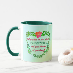 KÖNNTE FRIEDEN SEIN, DASS IHR GESCHENK BEI CHRISTM TASSE