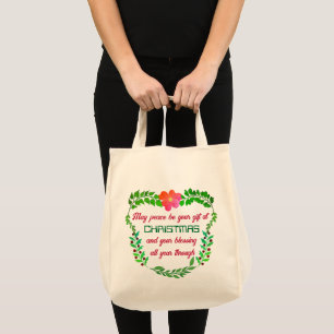 KÖNNTE FRIEDEN SEIN, DASS IHR GESCHENK BEI CHRISTM TRAGETASCHE