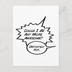 Könnte ich etwas Phantastischer sein? Postkarte