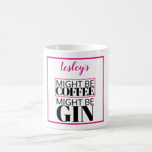 Könnte Kaffee sein, vielleicht gin sein. Personali Kaffeetasse