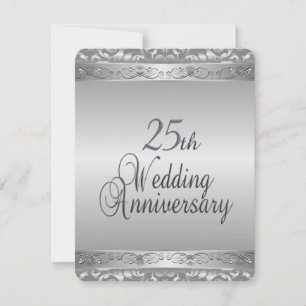 könnte kleiner sein 25. Hochzeitstag Einladung