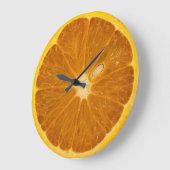 KÖNNTE ORANGE SLICE RUNDE CLOCK GROßE WANDUHR (Winkel)